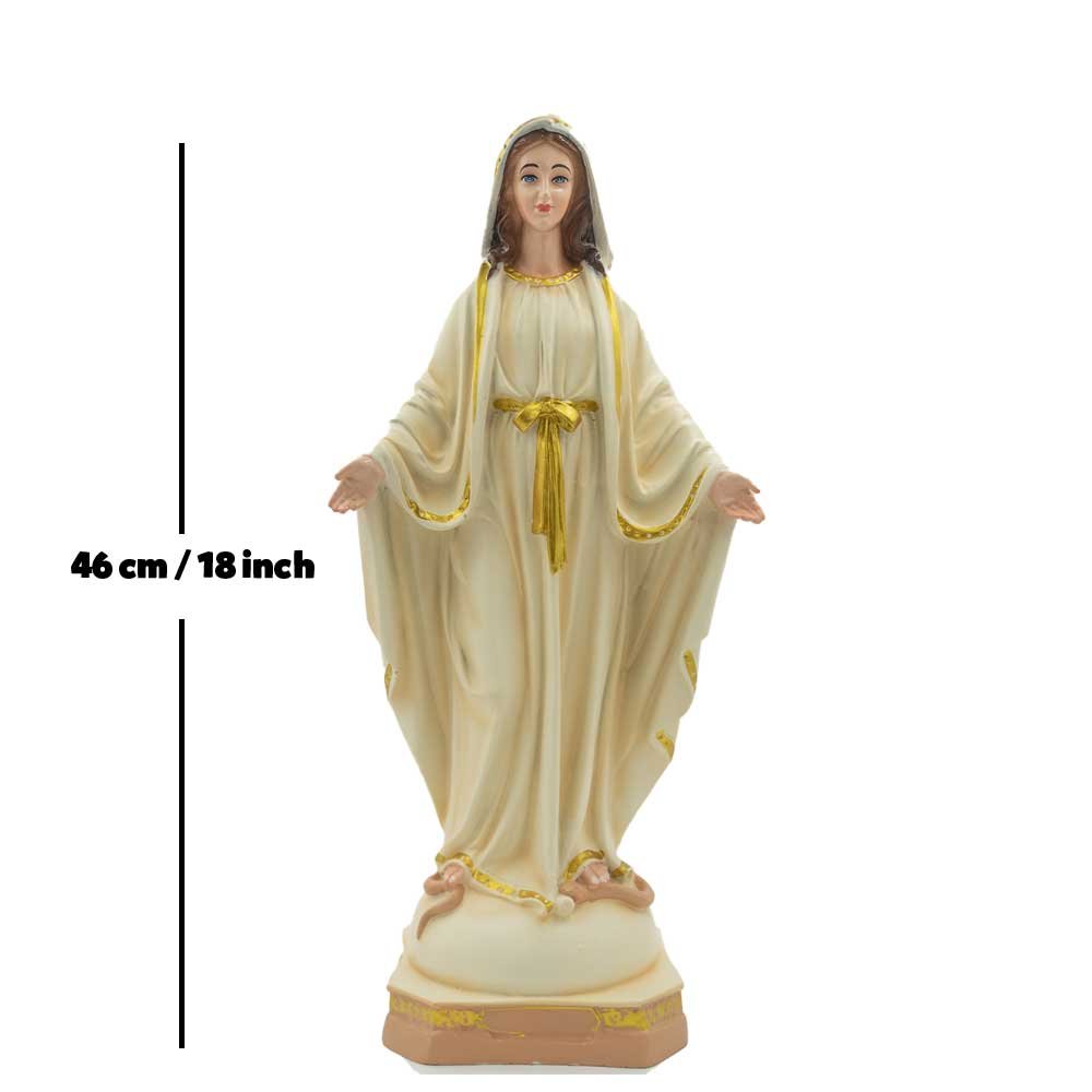 Immaculate Mary Statue (Mother Mary) – 18 Inch / 46 cm | Buy Online in UK at ZetMart - Image 4